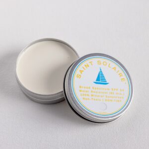 photo of Saint Solaire Non Tint Broad Spectrum Sunscreen SPF 34 tin