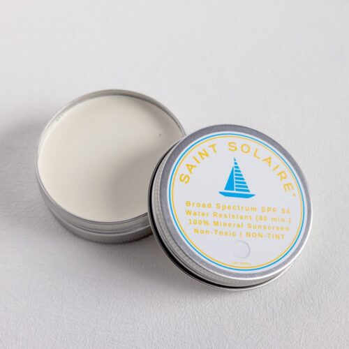 photo of Saint Solaire Non Tint Broad Spectrum Sunscreen SPF 34 tin