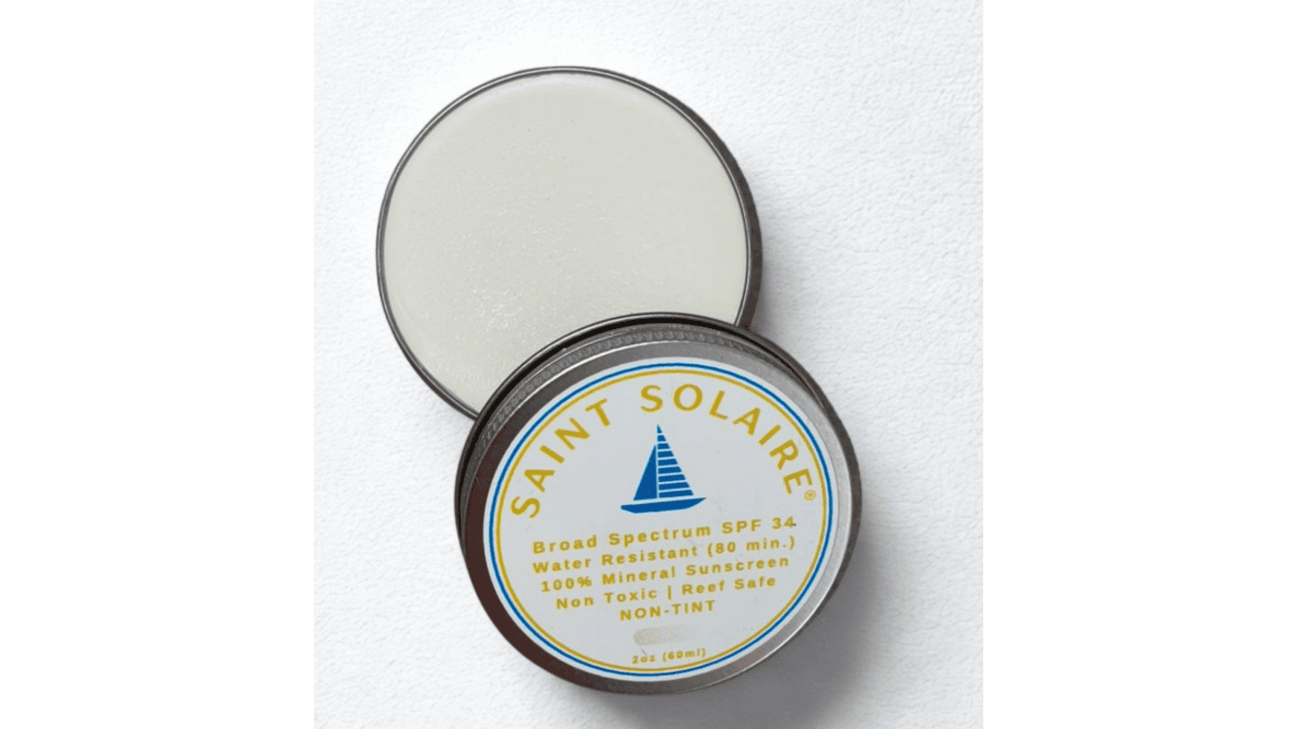 Saint-Solaire-Non-tint-Sunscreen-Solo-Tin
